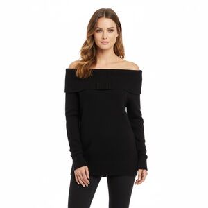Wilfred Black Off-Shoulder Sweater